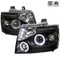 Spec-D Tuning 07-13 Chevrolet Avalanche Halo LED Projector Black 2LHP-AVA07JM-TM - alternate 1